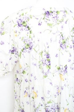 画像4: PINK HOUSE / リトルヴァイオレットプリントミディワンピース F 白 Y-26-01-27-036-LO-OP-SZ-ZY