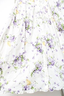 画像7: PINK HOUSE / リトルヴァイオレットプリントミディワンピース F 白 Y-26-01-27-036-LO-OP-SZ-ZY