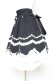 画像2: Angelic Pretty / スカラップドーリィスカート  黒×白 Y-26-01-27-038-AP-SK-SZ-ZY (2)