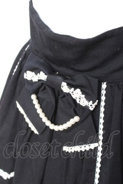 画像5: Angelic Pretty / スカラップドーリィスカート  黒×白 Y-26-01-27-038-AP-SK-SZ-ZY
