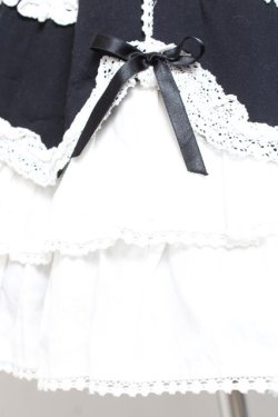 画像7: Angelic Pretty / スカラップドーリィスカート  黒×白 Y-26-01-27-038-AP-SK-SZ-ZY