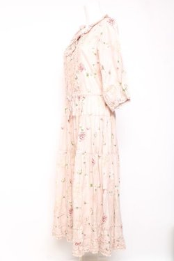 画像2: PINK HOUSE / ロージーローズプリントワンピース  ピンク Y-26-01-27-004-LO-OP-SA-ZY