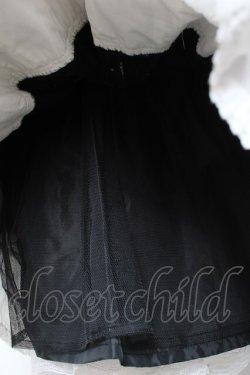 画像8: Angelic Pretty / スカラップドーリィスカート  黒×白 Y-26-01-27-038-AP-SK-SZ-ZY