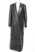 Melt the lady / leather like trench coat F ブラック Y-26-01-27-039-PU-CO-SZ-ZY