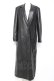 画像1: Melt the lady / leather like trench coat F ブラック Y-26-01-27-039-PU-CO-SZ-ZY (1)