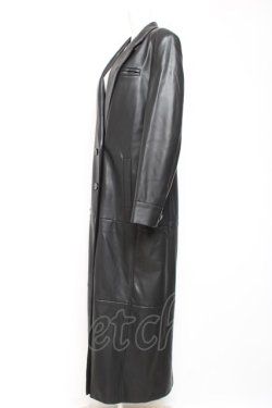 画像2: Melt the lady / leather like trench coat F ブラック Y-26-01-27-039-PU-CO-SZ-ZY