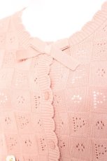 画像6: PINK HOUSE / フラワーバスケットテディ付きカーディガン  ピンク Y-26-01-27-040-LO-TO-SZ-ZY (6)