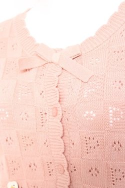 画像6: PINK HOUSE / フラワーバスケットテディ付きカーディガン  ピンク Y-26-01-27-040-LO-TO-SZ-ZY