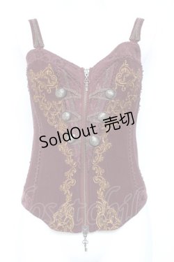 画像1: OZZ ANGELO / ナポレオンビスチェ  エンジ Y-26-01-27-041-OO-TO-SZ-ZY