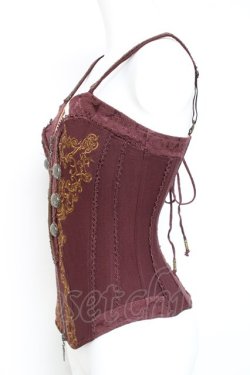 画像2: OZZ ANGELO / ナポレオンビスチェ  エンジ Y-26-01-27-041-OO-TO-SZ-ZY