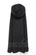 画像3: ATELIER BOZ / フード付きロングマント  ブラック×ワイン Y-26-01-27-042-EL-CO-SZ-ZTC066 (3)