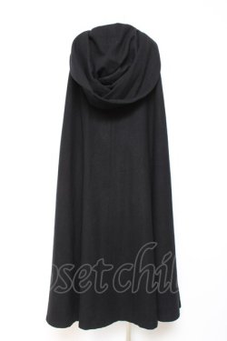 画像3: ATELIER BOZ / フード付きロングマント  ブラック×ワイン Y-26-01-27-042-EL-CO-SZ-ZY