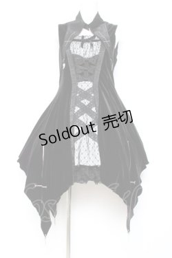 画像1: Hoshibako Works / Rozen Maiden x HoshibakoWorks　水銀燈ジャンパースカート  ベルベット:ブラックホワイト Y-26-01-27-044-LO-OP-SZ-ZY