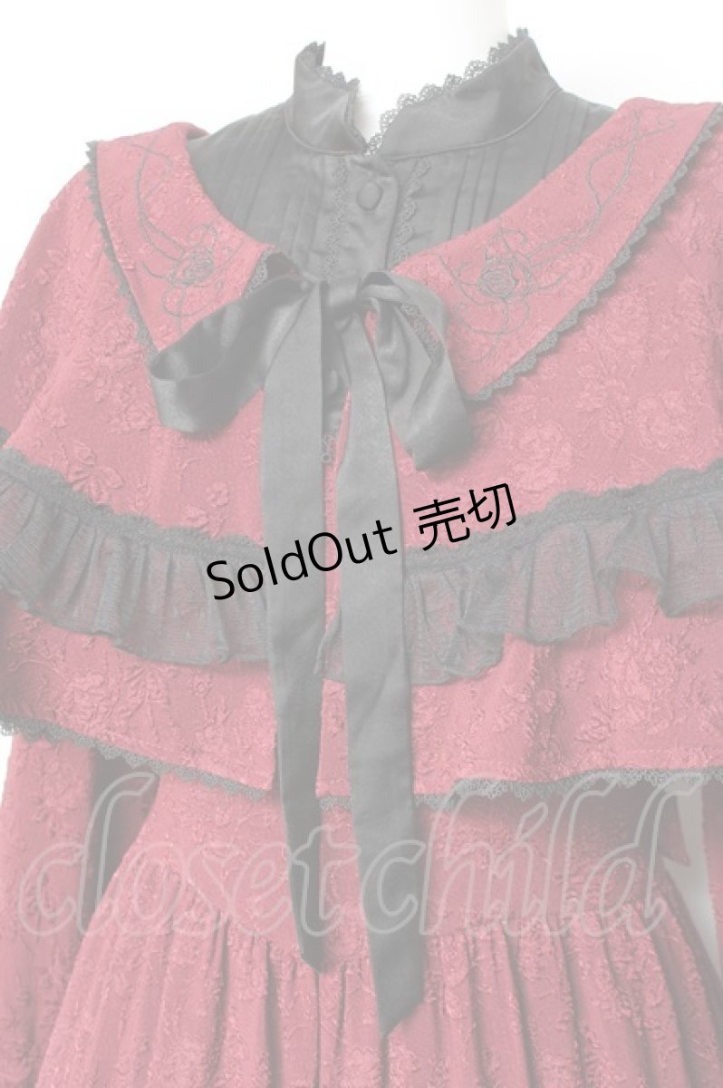 画像4: Hoshibako Works / Rozen Maiden x HoshibakoWorks 真紅ケープ付きワンピース  ジャガード Y-26-01-27-045-LO-OP-SZ-ZY (4)