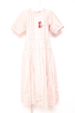 画像1: PINK HOUSE / ピコフリル使いロングワンピース F ピンク Y-26-01-27-010-LO-OP-SZ-ZY