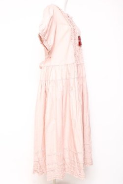 画像2: PINK HOUSE / ピコフリル使いロングワンピース F ピンク Y-26-01-27-010-LO-OP-SZ-ZY