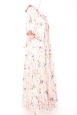 画像2: PINK HOUSE / リトルヴァイオレットプリントワンピース  ピンク Y-26-01-27-011-LO-OP-SA-ZS (2)