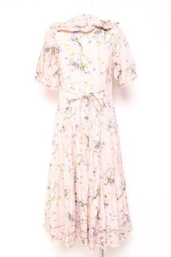 画像3: PINK HOUSE / リトルヴァイオレットプリントワンピース  ピンク Y-26-01-27-011-LO-OP-SA-ZY