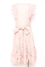画像3: PINK HOUSE / ローズレース使いローンエプロンドレス  ピンク Y-26-01-27-012-LO-OP-SA-ZS (3)