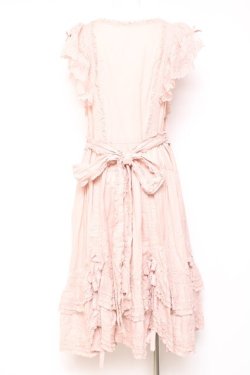 画像3: PINK HOUSE / ローズレース使いローンエプロンドレス  ピンク Y-26-01-27-012-LO-OP-SA-ZY