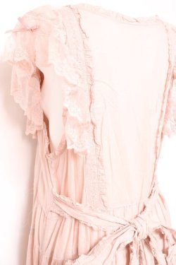 画像4: PINK HOUSE / ローズレース使いローンエプロンドレス  ピンク Y-26-01-27-012-LO-OP-SA-ZY