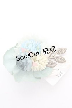 画像1: axes femme / クラシカルコサージュクリップ  グリーン Y-26-01-28-006-AX-ZA-SZ-ZY