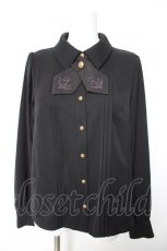 画像1: Amavel / Historical Butler クロスタイブラウス F ブラック Y-26-01-28-038-CA-BL-SZ-ZI (1)