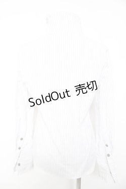 画像2: PUTUMAYO / フリルストライプブラウス M 白 Y-26-01-28-041-PT-BL-SZ-ZY