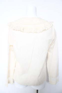 画像2: Fi.n.t / レース使いシアービッグカラーブラウス F アイボリー Y-26-01-28-042-CA-BL-SZ-ZY