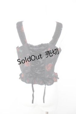 画像2: axes femme NOSTALGIE / ローズゴブランビスチェ M クロ Y-26-01-28-045-AX-TO-SZ-ZY