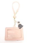 axes femme / ネコモチーフパスケース  ピンク Y-26-01-28-007-AX-ZA-SZ-ZY