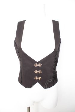 画像1: Amavel / Fleur de lis ベスト F ブラック Y-26-01-28-047-CA-TO-SZ-ZY