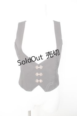 画像1: Amavel / Fleur de lis ベスト F ブラック Y-26-01-28-047-CA-TO-SZ-ZY