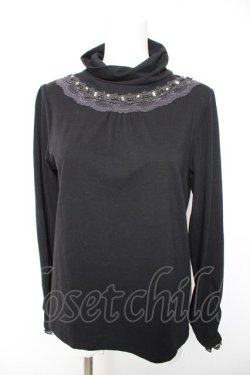 画像1: axes femme / ハシゴレース使いタートル M 黒 Y-26-01-28-050-AX-TO-SZ-ZY