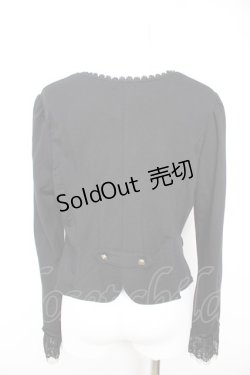 画像2: axes femme / ペプラムデザインボレロ M 黒 Y-26-01-28-054-AX-TO-SZ-ZY