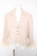 画像1: axes femme / レースフリル編上ジャケット F ベージュ Y-26-01-28-056-AX-JA-SZ-ZY (1)
