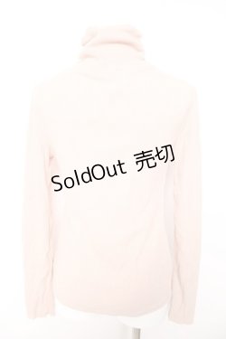 画像2: axes femme / パール使いリブタートル M 淡ピンク Y-26-01-28-058-AX-TO-SZ-ZY