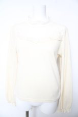 画像1: axes femme / レースカラーニットプル M 生成り Y-26-01-28-064-AX-TO-SZ-ZT629 (1)