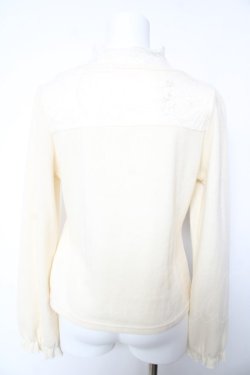 画像2: axes femme / レースカラーニットプル M 生成り Y-26-01-28-064-AX-TO-SZ-ZY