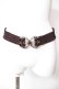 画像2: axes femme / 立体バラクラシカルゴムベルト  茶 Y-26-01-28-010-AX-ZA-SZ-ZY (2)