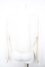 画像2: m petit by misako / MSKバラBフリルボレロ L 中白 Y-26-01-28-068-LO-TO-SZ-ZT542 (2)