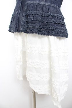 画像4: PINK HOUSE / オールドデイムｘローンフリルロングベスト  青 Y-26-01-28-071-LO-TO-AS-ZY