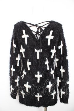 画像2: DigDeep / フェザークロスニット M 黒 Y-26-01-28-081-PU-TO-SZ-ZY