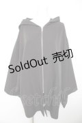 Deorart / PLファブリック地 着物袖 ジップアップパーカー M 黒 Y-26-01-28-083-PU-TO-SZ-ZY