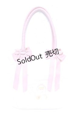 画像1: m petit by misako / TT*AM*キャンバストートバッグ  淡桃 Y-26-01-28-012-LO-BG-SZ-ZY