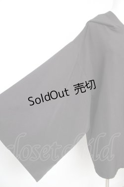 画像3: Deorart / PLファブリック地 着物袖 ジップアップパーカー M 黒 Y-26-01-28-083-PU-TO-SZ-ZY