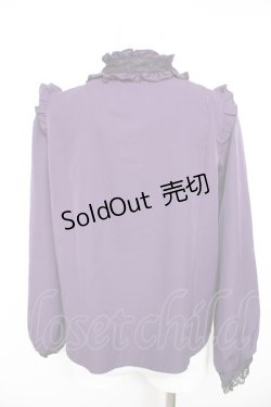 画像2: NOEMIE / タイ付きブラウス  パープル Y-26-01-28-087-LO-BL-SZ-ZY