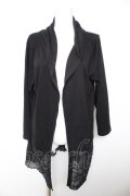 axes femme / フード付UVカットロングカーディガン  黒 Y-26-01-28-089-AX-TO-SZ-ZY