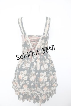 画像2: axes femme POETIQUE / アンティーク花柄姫ワンピース M Dグリーン Y-26-01-28-097-AX-OP-SZ-ZY