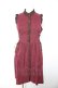 画像1: axes femme POETIQUE / 編み上げワンピース M ワイン Y-26-01-28-101-AX-OP-SZ-ZY (1)